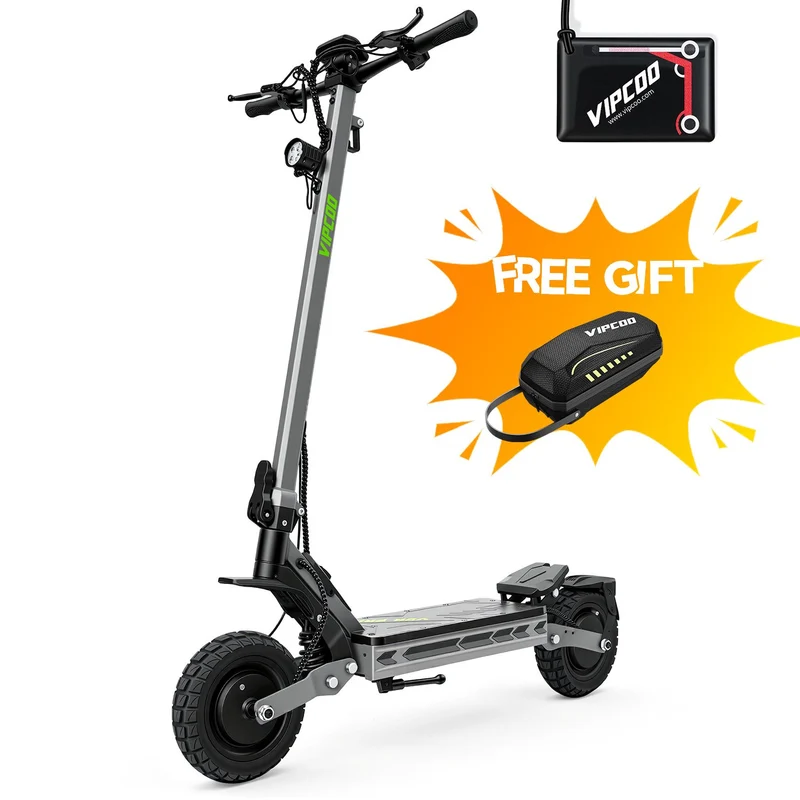 VIPCOO VS2 Pro 2000W Dual Motor Electric Scooter – 35 MPH, NFC Unlock, Foldable
