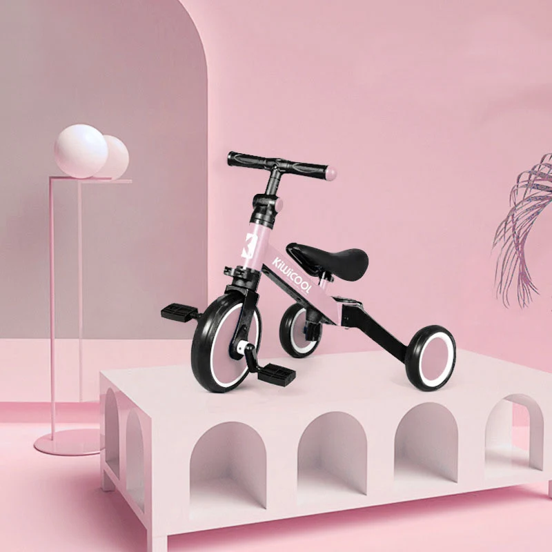 Vélo deux en un pour enfants de 1 à 3 ans, Tricycle multifonctionnel