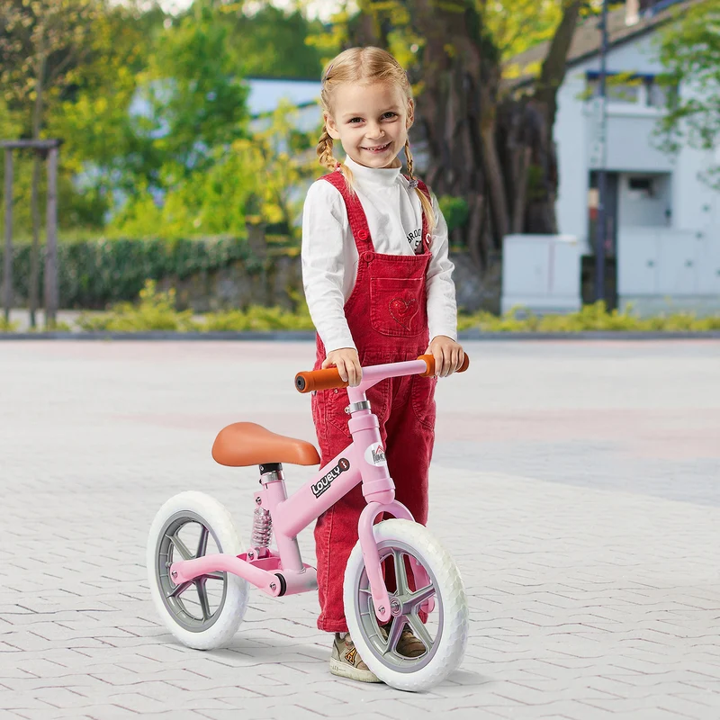 Draisienne pneu EVA, siège réglable, vélo d'entraînement pour tout-petits avec amortisseur