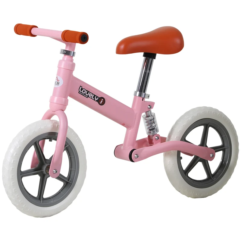 Draisienne pneu EVA, siège réglable, vélo d'entraînement pour tout-petits avec amortisseur