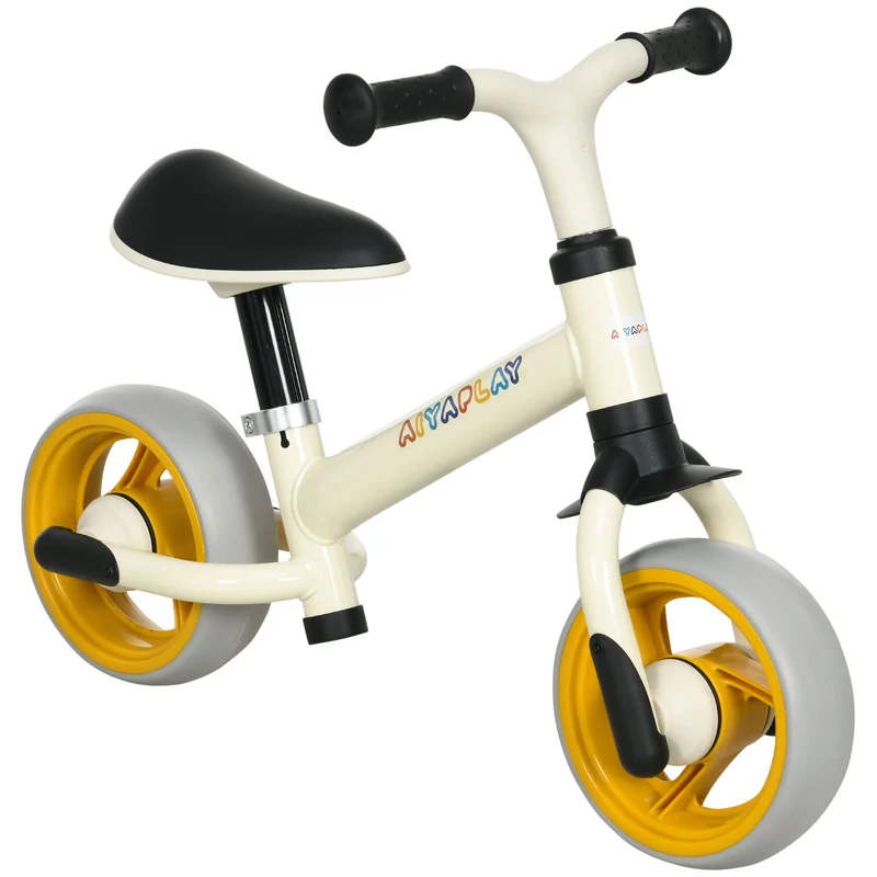Draisienne 8 pouces, vélo d'apprentissage léger pour enfants, avec selle réglable, roues en EVA, montage facile – Orange