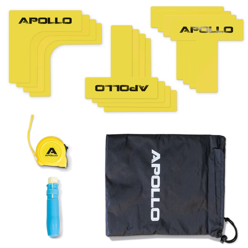 Apollo Court Marker Set - Kit de marquage de sol tout-en-un pour la précision et la polyvalence