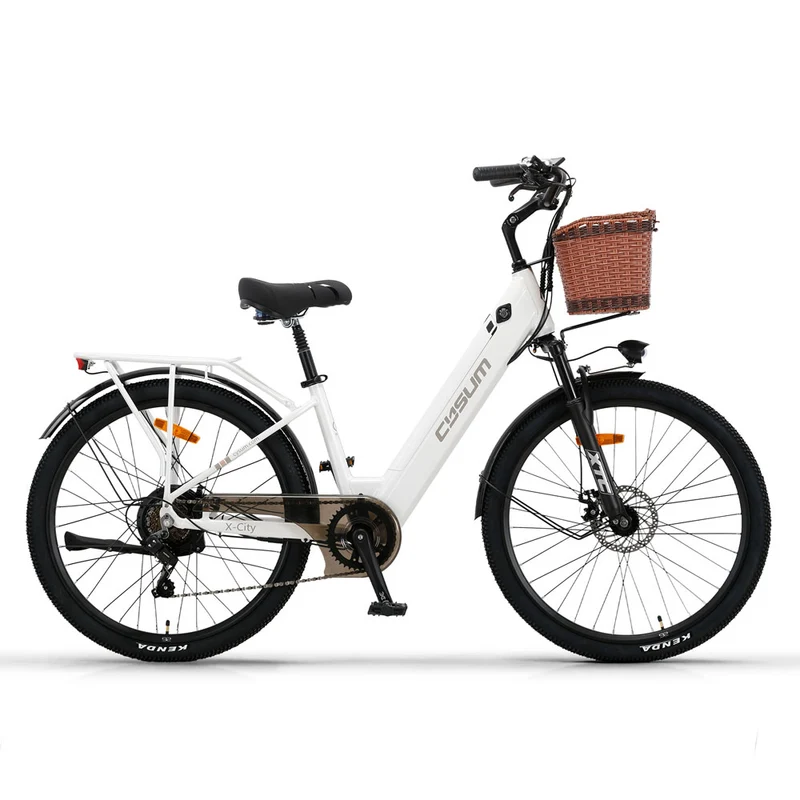 CYSUM X-City E-Bike X-city 26" 250W 48V Commuter Electric Bike with 10.4Ah Battery, 25km/h EU Compliant City Commuter Electric Bicycle