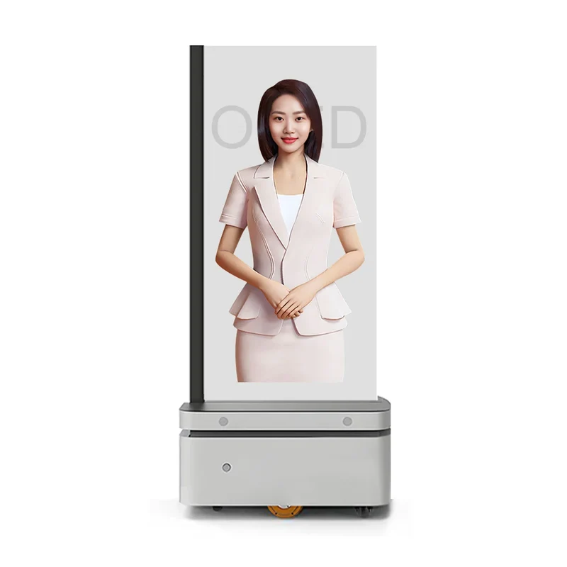 Écran OLED Transparent 55" Tactile & Vocal | Support Mobile B2B