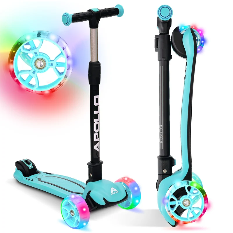 Trottinette pour enfants “KidsPro4” trottinette à LED pliable