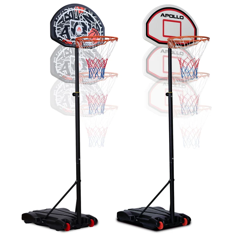 Panier de Basket avec Support et roulettes - Hauteur réglable du Panier de 255 à 210 cm