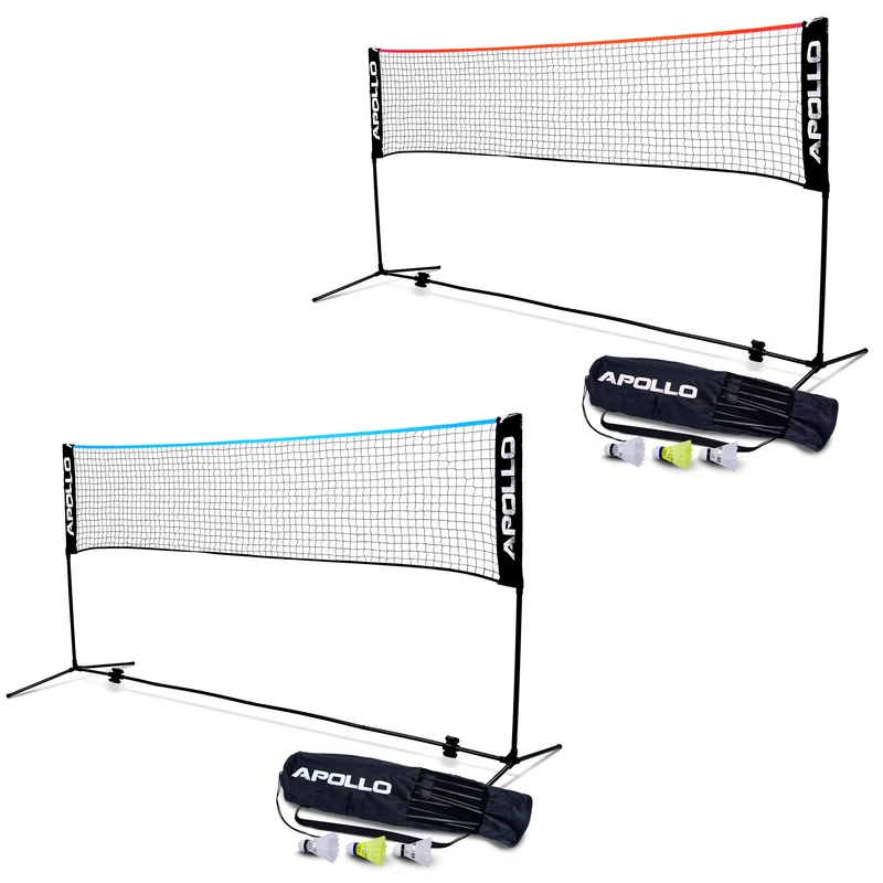 Apollo Filet Badminton - Filet de Volley Ball - différentes tailles et réglables