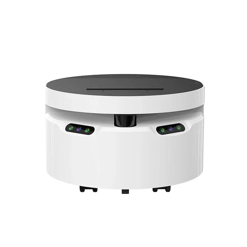 Robot AGV autonome 4WD plateforme ronde livraison