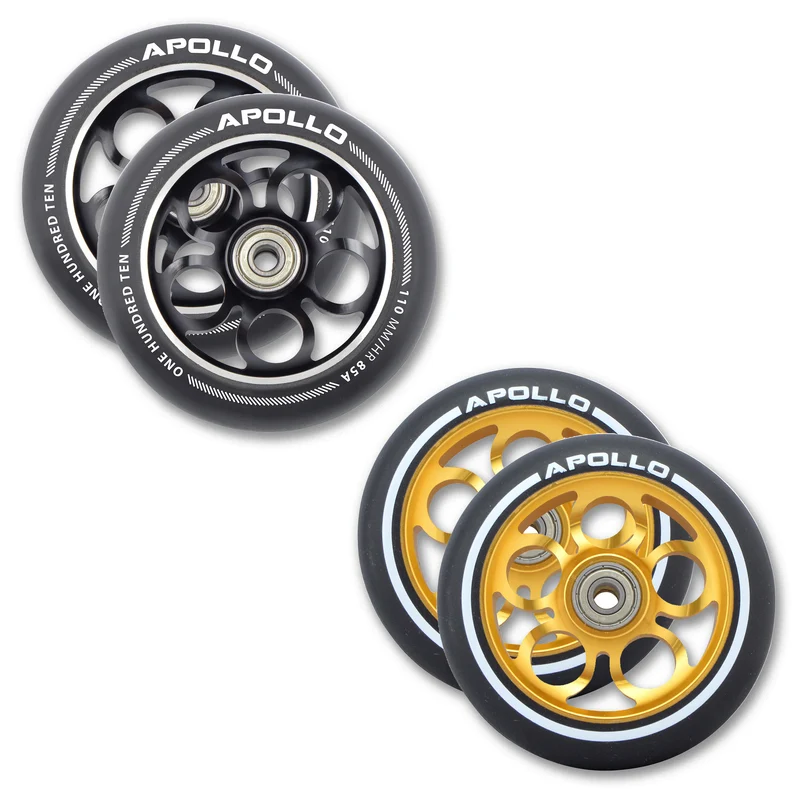 Kit de roues de rechange pour trottinette freestyle Pro Wheels 110mm - roulements ABEC9