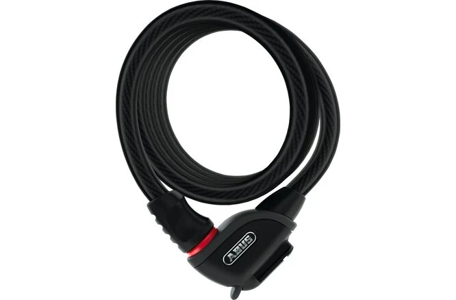 Abus Antivol à spirale Phantom 8950/180 avec support TexFL noir