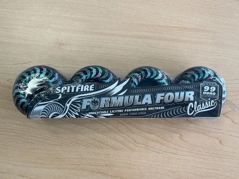 Spitfire Formula Four Floral Classic Black 55mm 99D