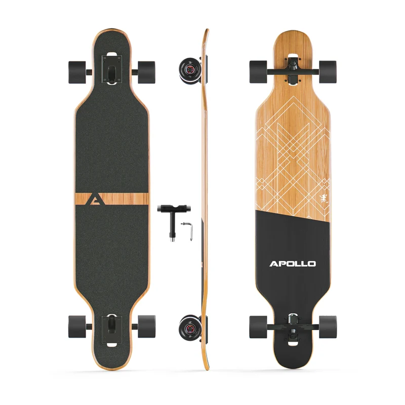 Longboard en fibre de verre - Bali Slide Black - 39 - T-Tool inclus