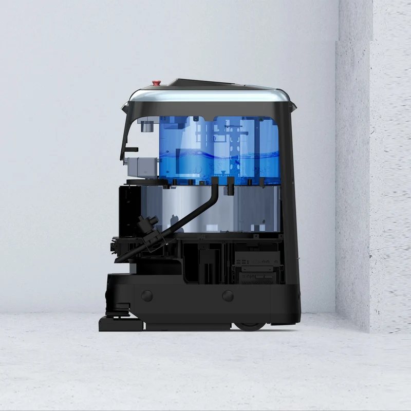 Robot IA Commercial avec Aspiration et auto nettoyage RC300