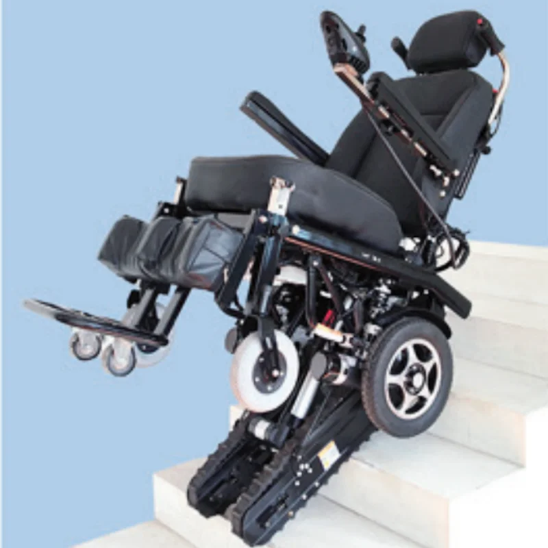 Fauteuil roulant électrique debout – Montée d'escaliers, joystick, usage médical