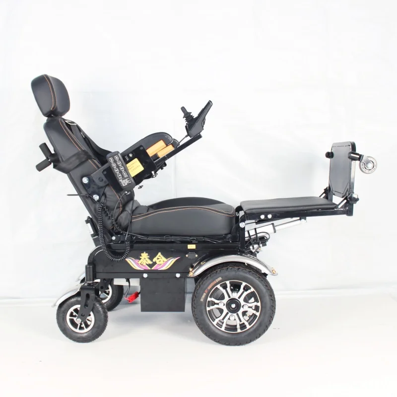 Fauteuil roulant électrique cuir, fonction de station debout