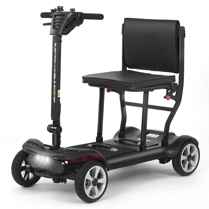 Scooter électrique 4 roues tout‑terrain, pliable