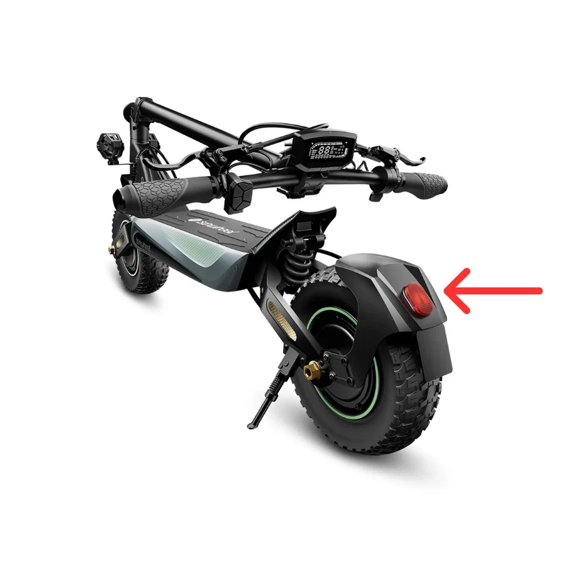 Garde-boue arrière et feu arrière, pièces de rechange pour scooter électrique, compatibles avec GT4