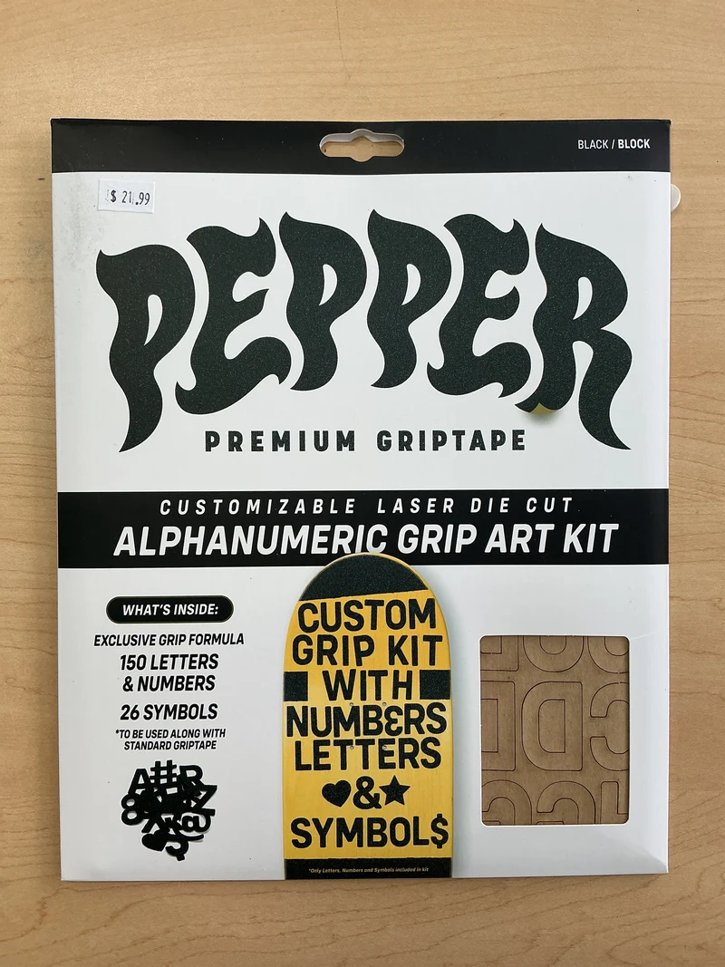 Pepper Alphanumeric Grip Art Kit