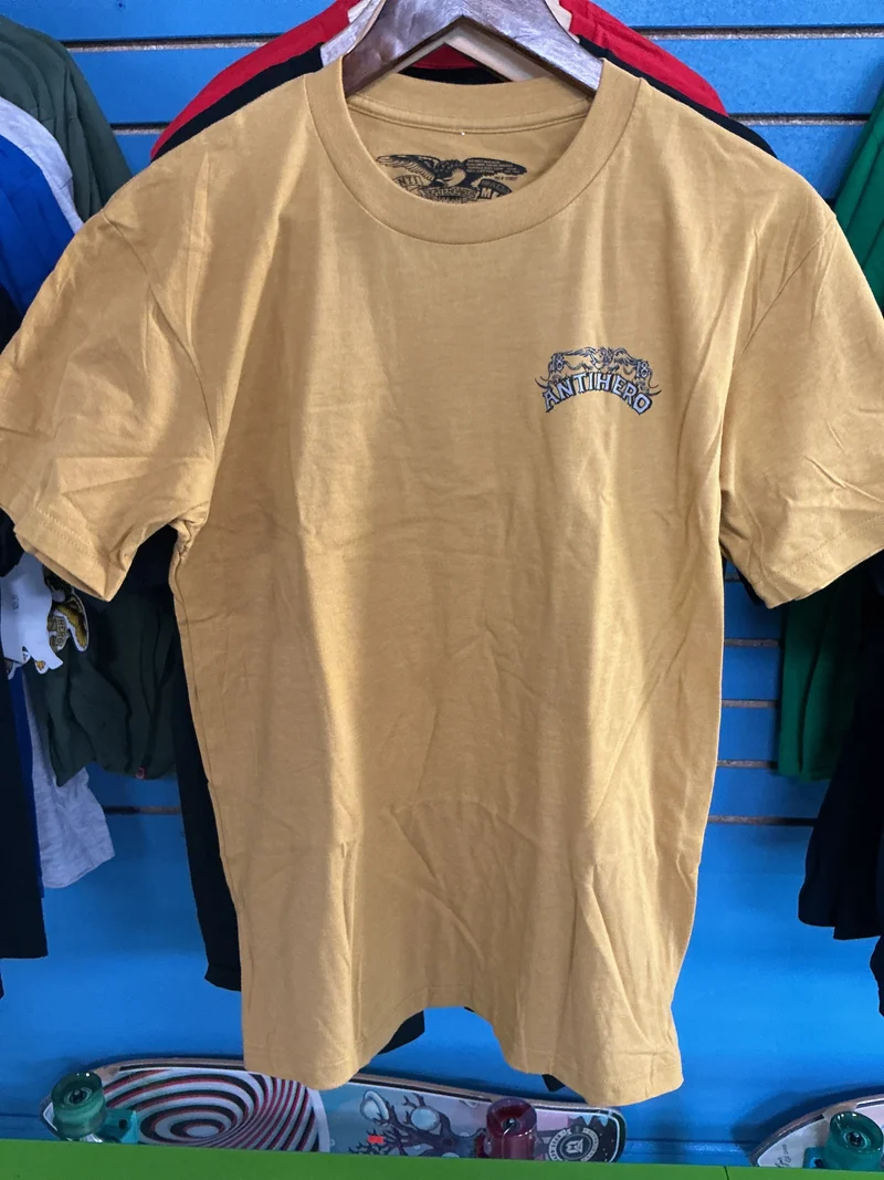 Antihero Customs Heather Mustard 4.6oz T-Shirt