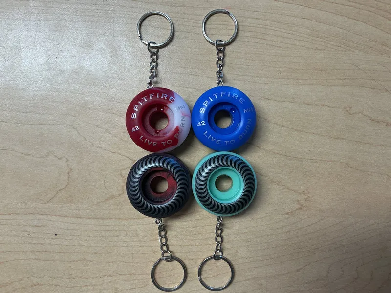 Spitfire Wheel Keychain Assorted Colors