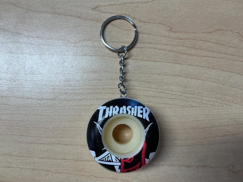 Spitfire x Thrasher Wheel Keychain