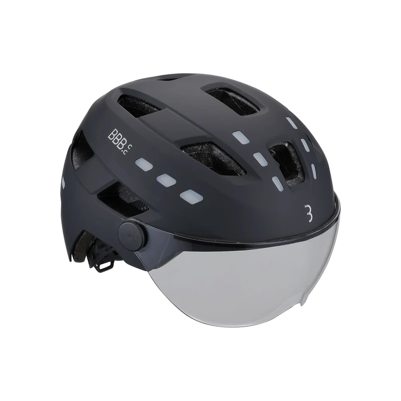 BBB Casque District LED Faceshield unisize , M/L (55-60cm)