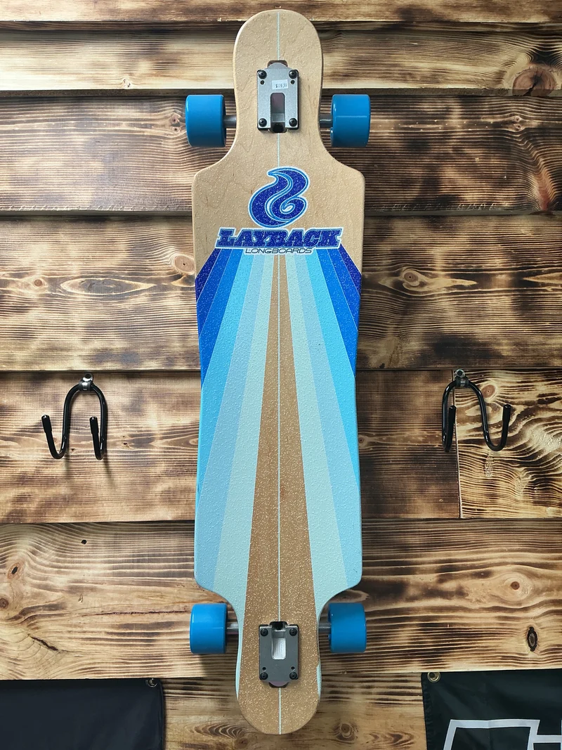 Layback Sun Stripe Blue Longboard