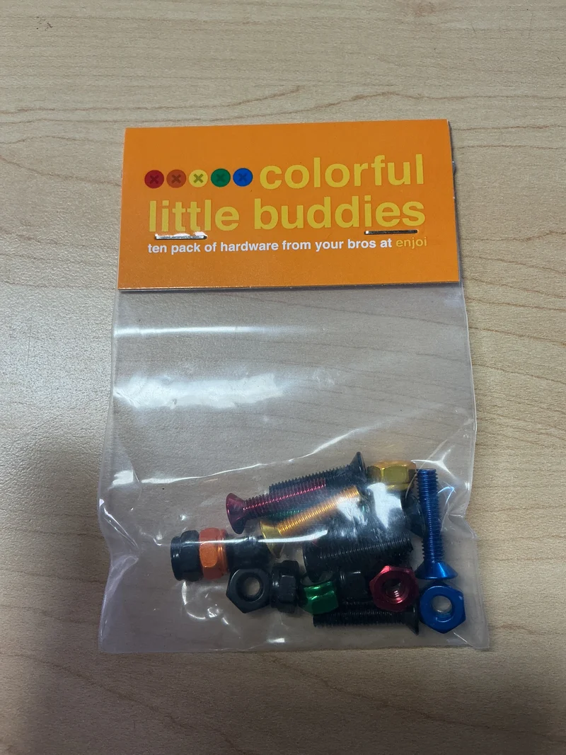 Enjoi Colorful Buddies Hardware 7/8”