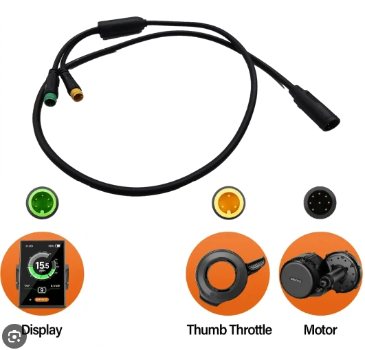 Câblage 2T pour Moteur Bafang BBS01BBS02/HD