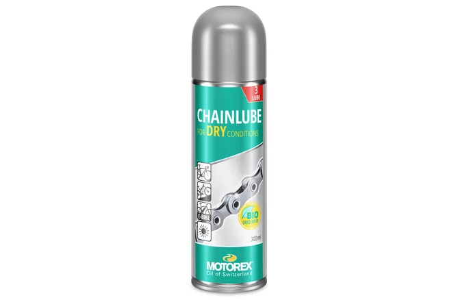 Motorex Chainlube DRY lubrifiant pour chaîn spray 300 ml