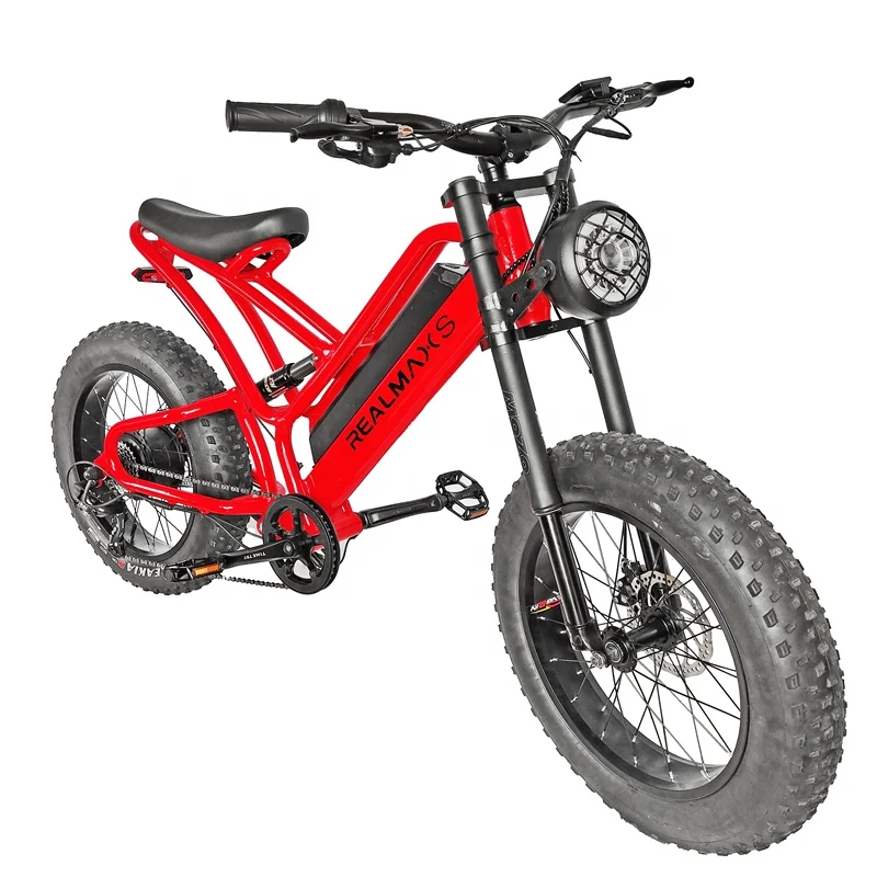 REALMAX vitesse max 60KM/H 48v lithium battery vélo de montagne électrique