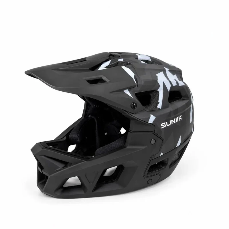 Casque intégral, taille L, noir/gris