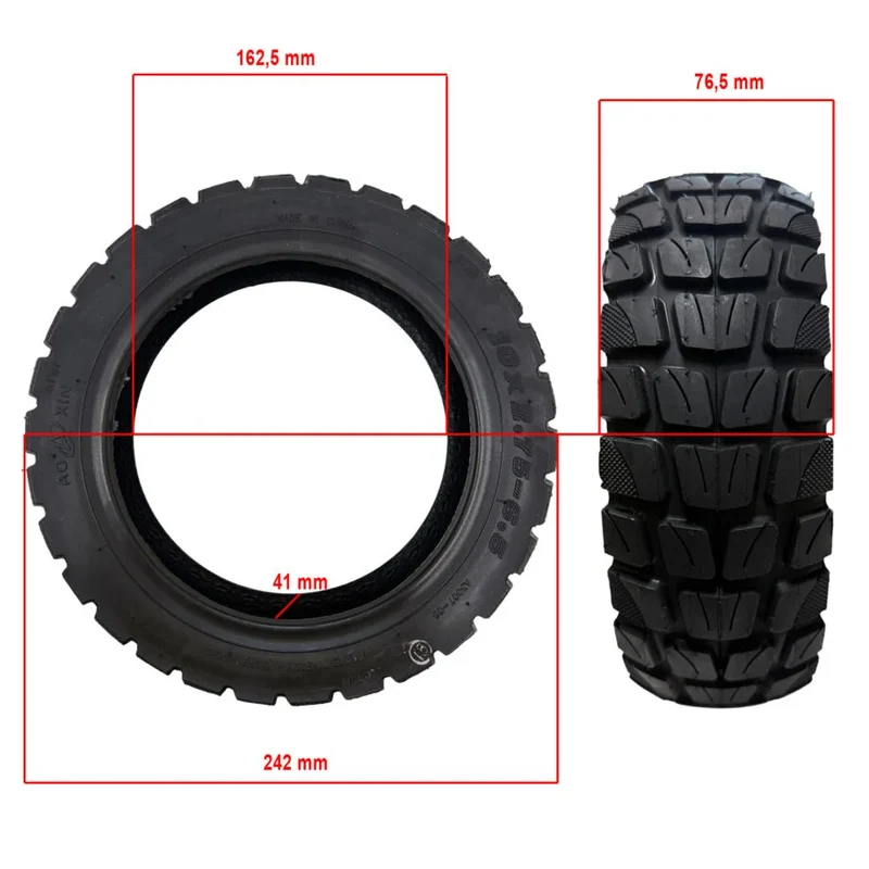 Pneu tout-terrain tubeless à tringle 10x2.75-6.5 Aoxin