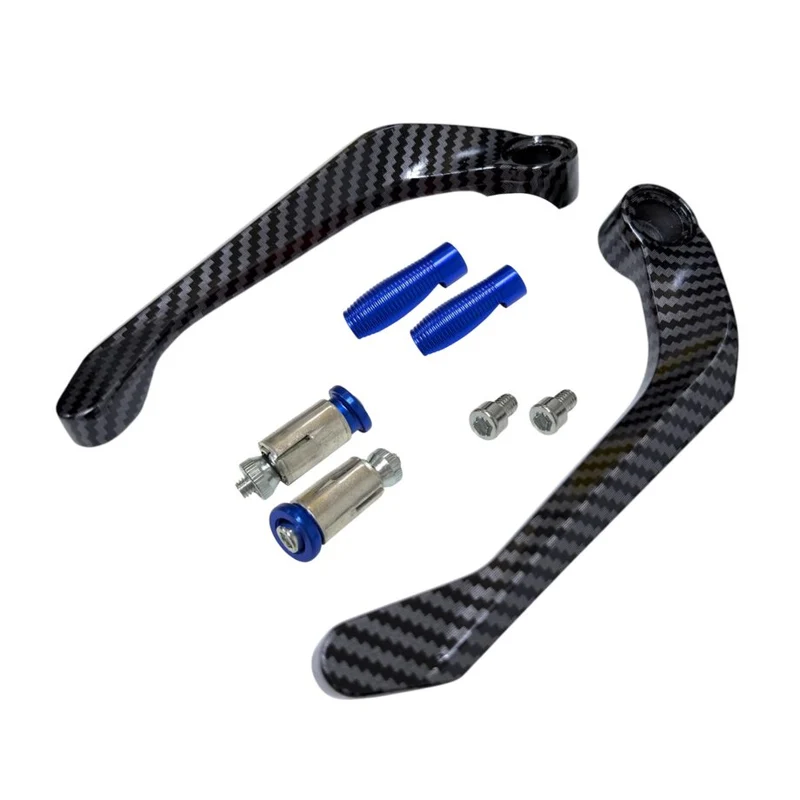 Protection de levier PEGS Carbon bleu gauche & droite