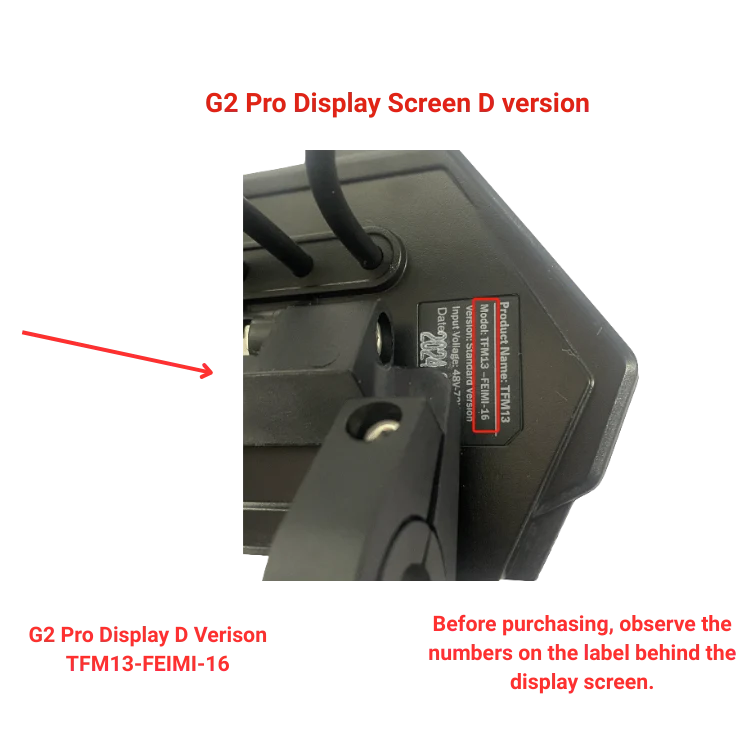 Écran G2 Pro version D