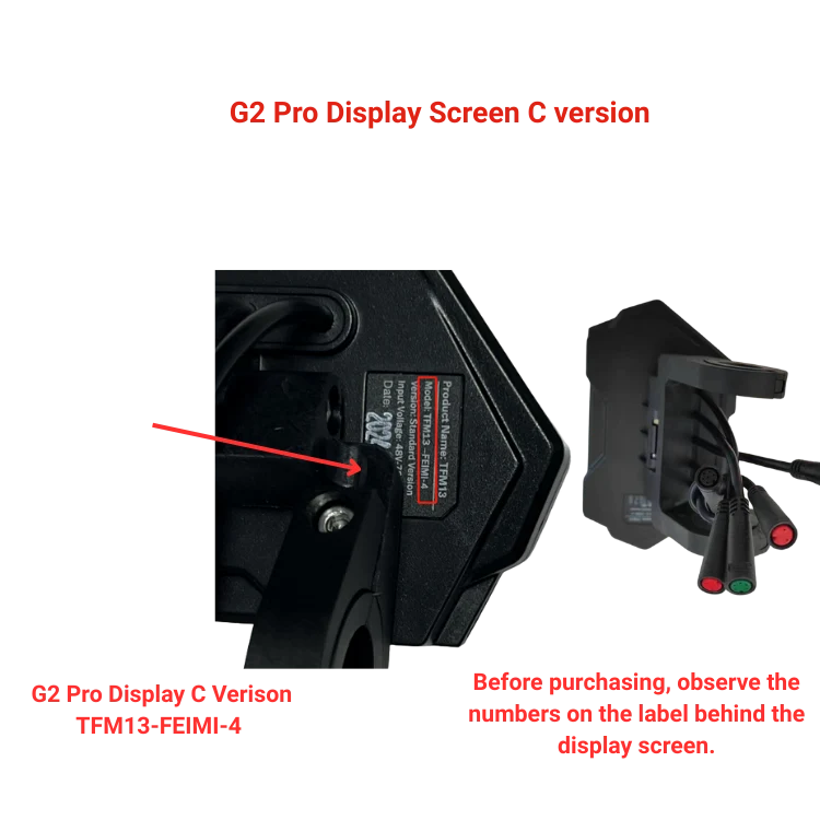 Écran G2 Pro version C