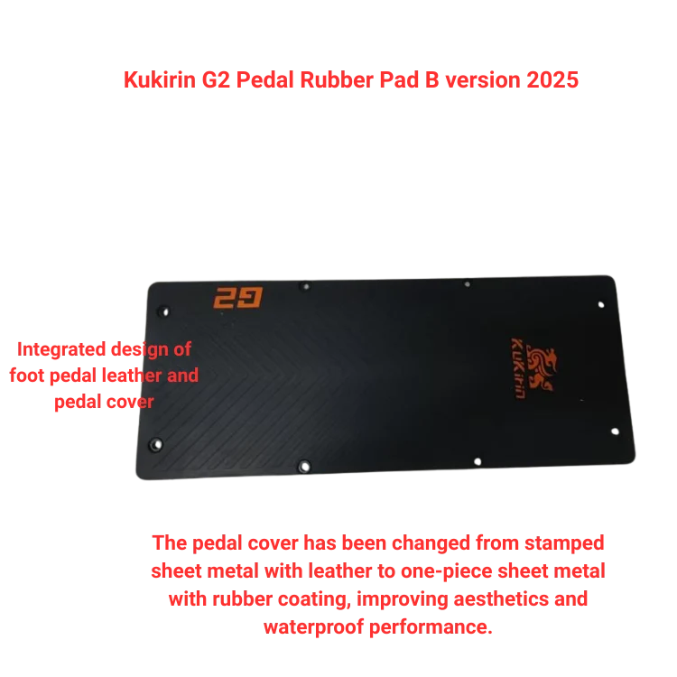Couvercle de pédale G2 version B 2025