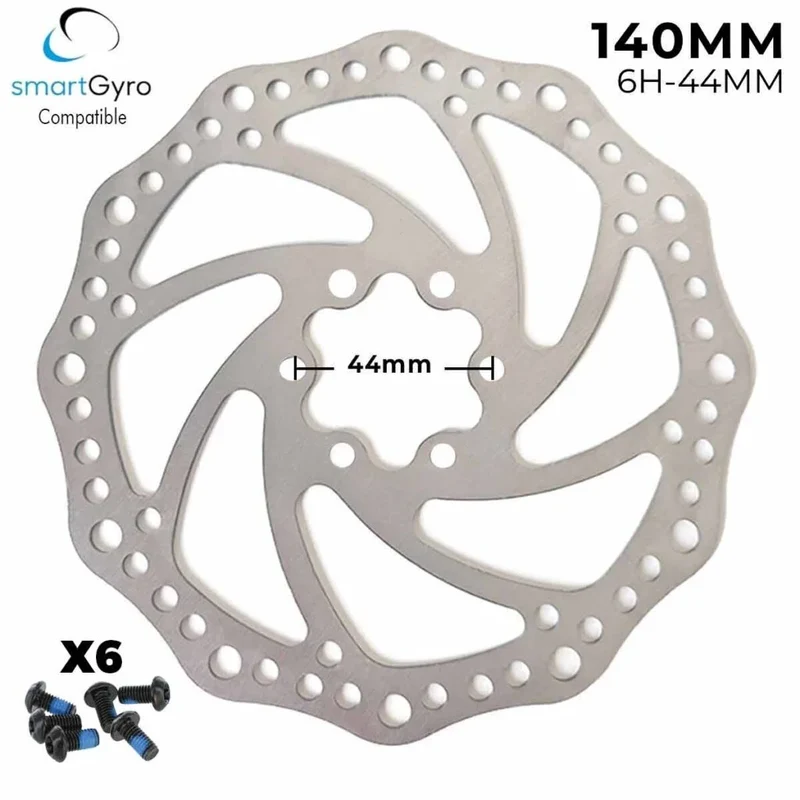 Disque de frein pour trottinette électrique 6 trous 140 mm