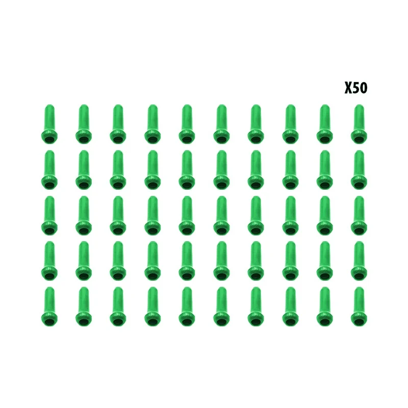 Arrets de cables vert x50 pcs