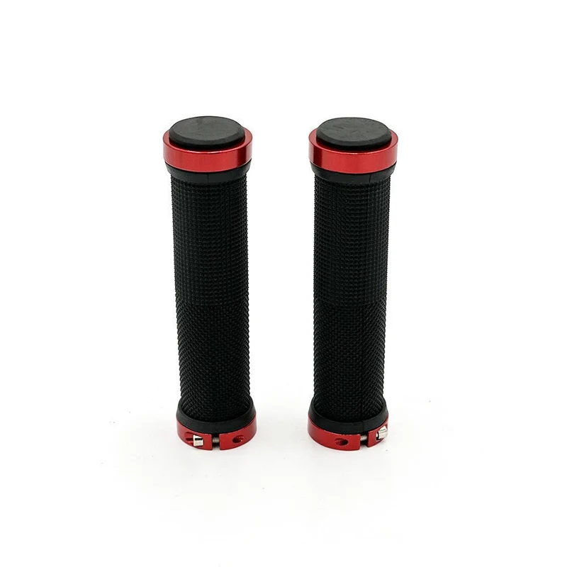 Poignées de Guidon avec Embouts Rouges pour Trottinette Électrique