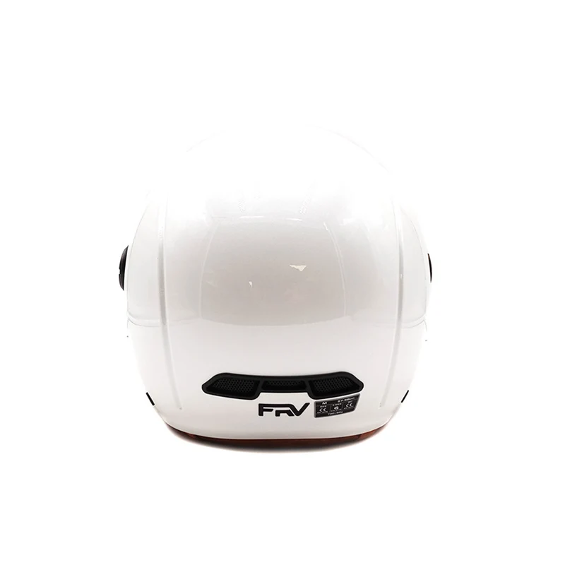 Casque JET blanc brillant