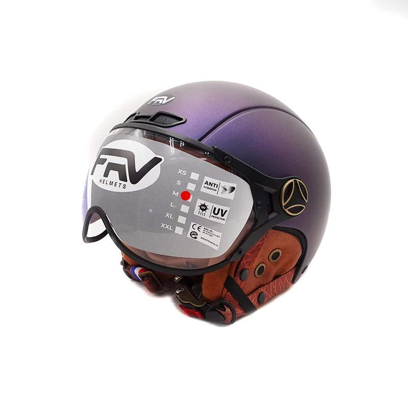 Casque JET bleu mat caméléon