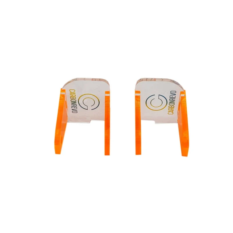 Cache LED AVANT ORANGE Translucide Paire CARBONREVO DUALTRON RAPTOR & ULTRA 1