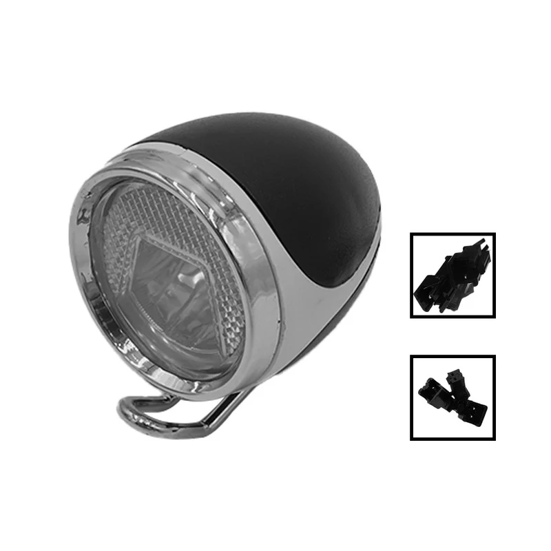 Lampe LED et Klaxon Chrome pour Trottinette Électrique