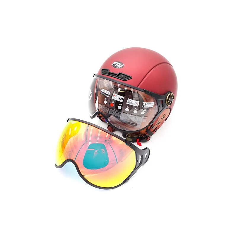 Casque JET bordeaux mat