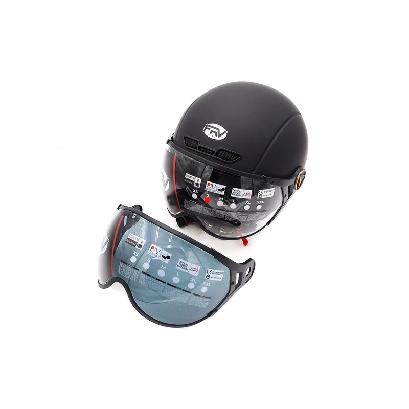 Casque JET noir mat