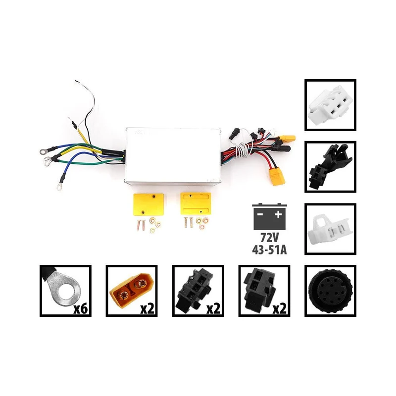 Contrôleur 72V 41-53A Bi Moteurs pour Trottinette Électrique Vsett 11+