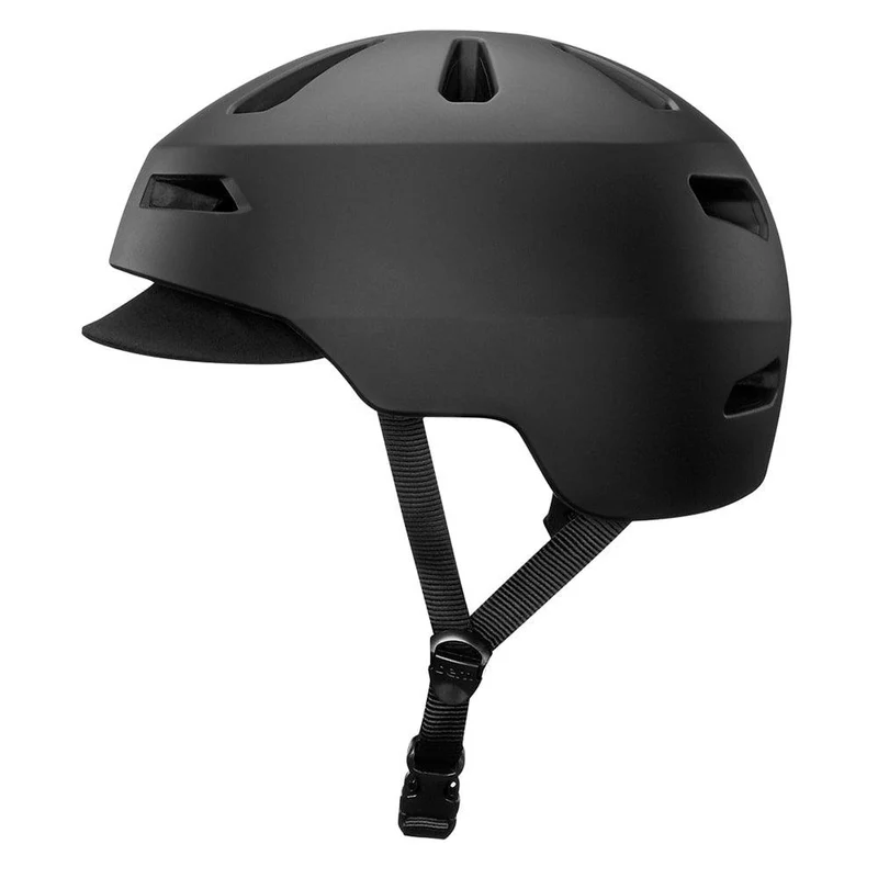 Casque Bern Brentwood 2.0 Matte Black avec Visière - Noir Mat