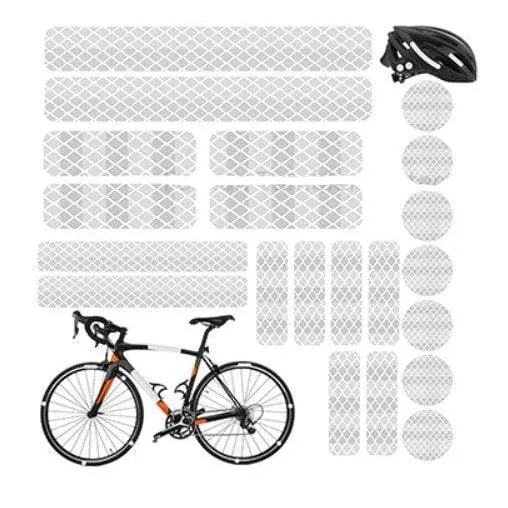 Pack Autocollants Bandes Réfléchissantes pour Trottinette et Vélo