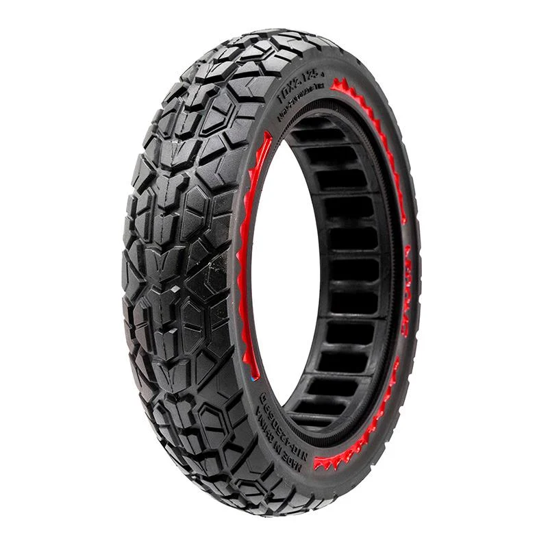 Pneu plein ultraléger Offroad 10x2,125-6,5/B44 - rouge